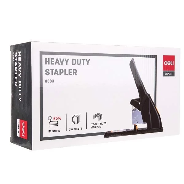 Dập ghim đại trợ lực Deli 0383 - Dập tối đa 210 tờ (Trợ lực lên tới 65%)