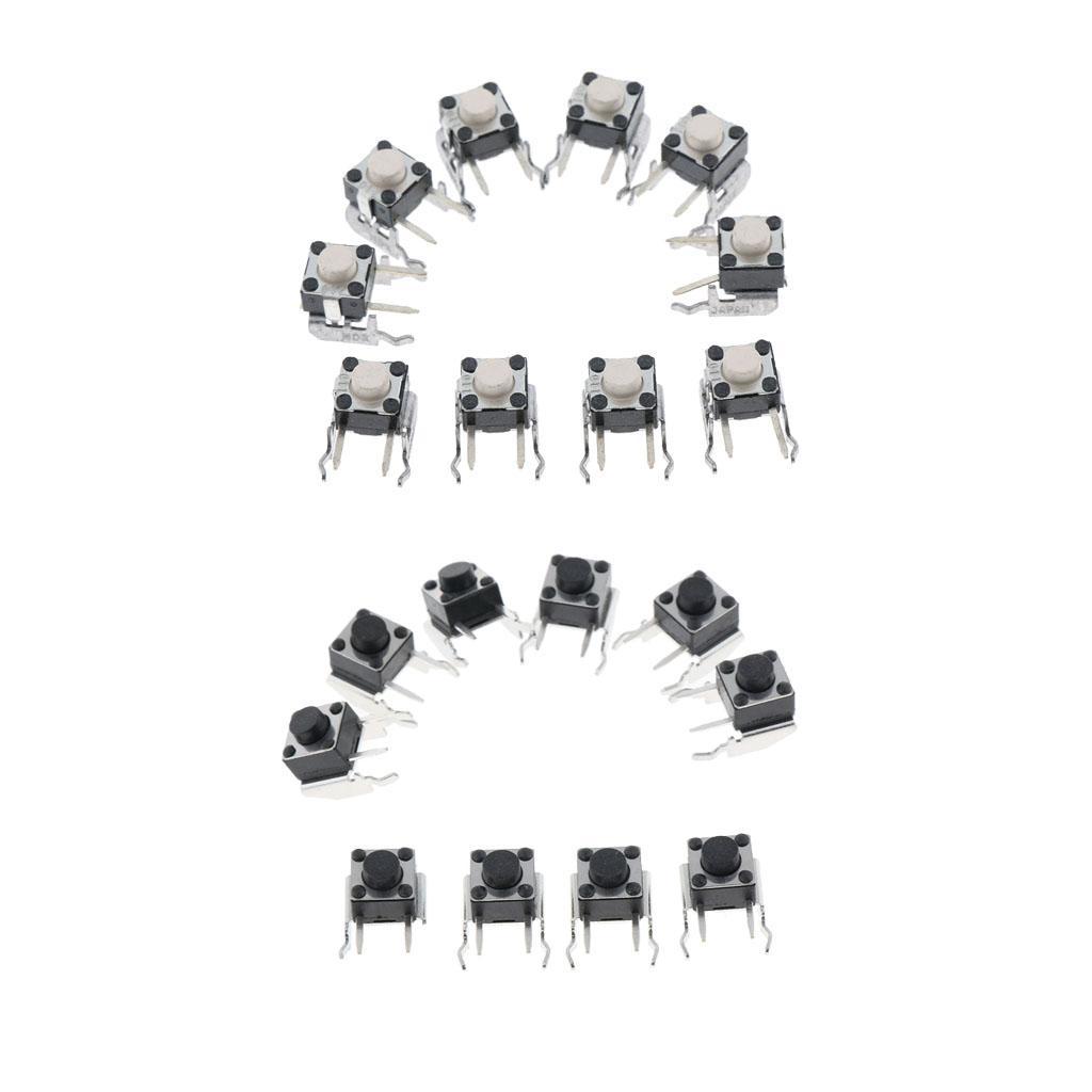10 Tactile Switch Bumper Button For Controller White