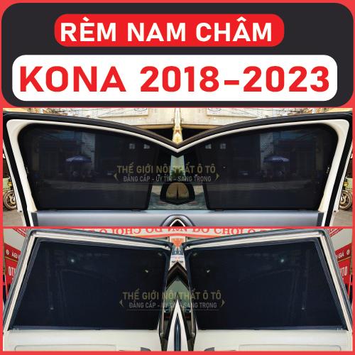 Rèm che nắng nam châm Xe Hyundai Kona Bộ 4 tấm chắn nắng chuẩn form xe, nam châm hút mạnh