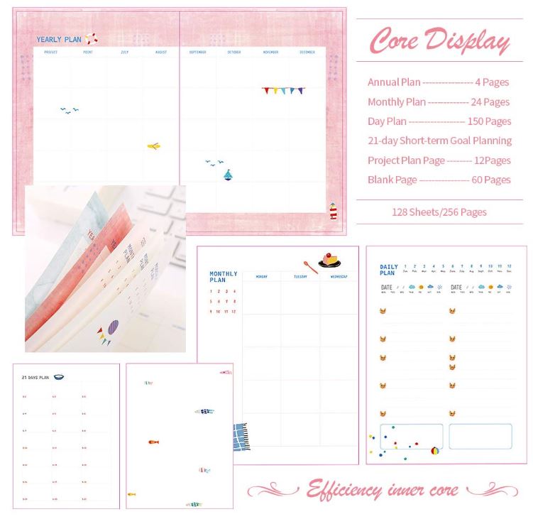 Sổ Kế Hoạch Nhật Ký 365 Ngày Life Planner (Tặng Kèm 2 Tấm Sticker Mini) Ver. Winter