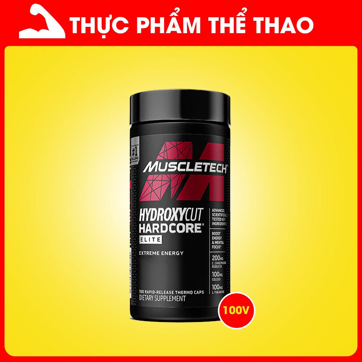 Viên Đốt Mỡ Giảm Cân Hydroxycut Hardcore Elite/ Super Elite (100v-110v-120v) - Muscletech USA