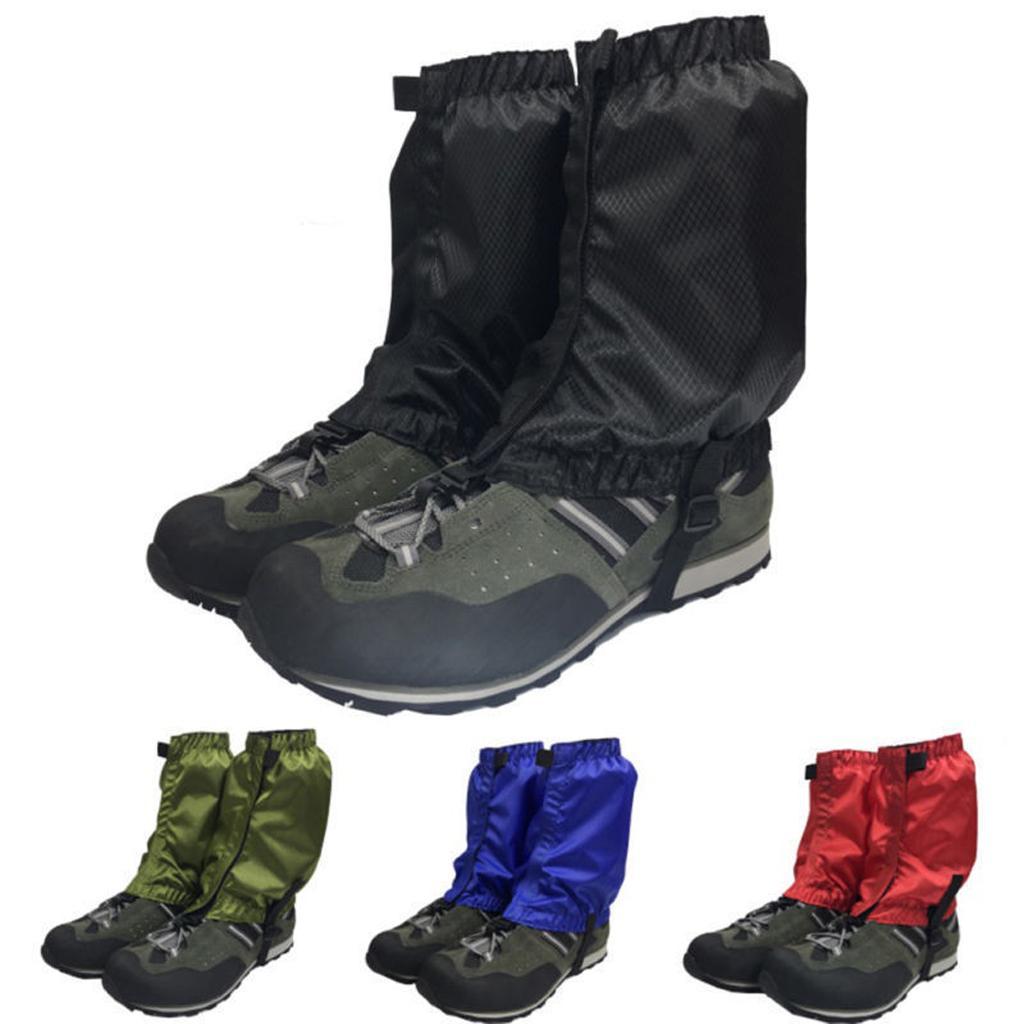 4 Pairs Waterproof Low Gaiters for Hiking Camping Running, Protection Leg Guards Boot Cover, Snow Legging