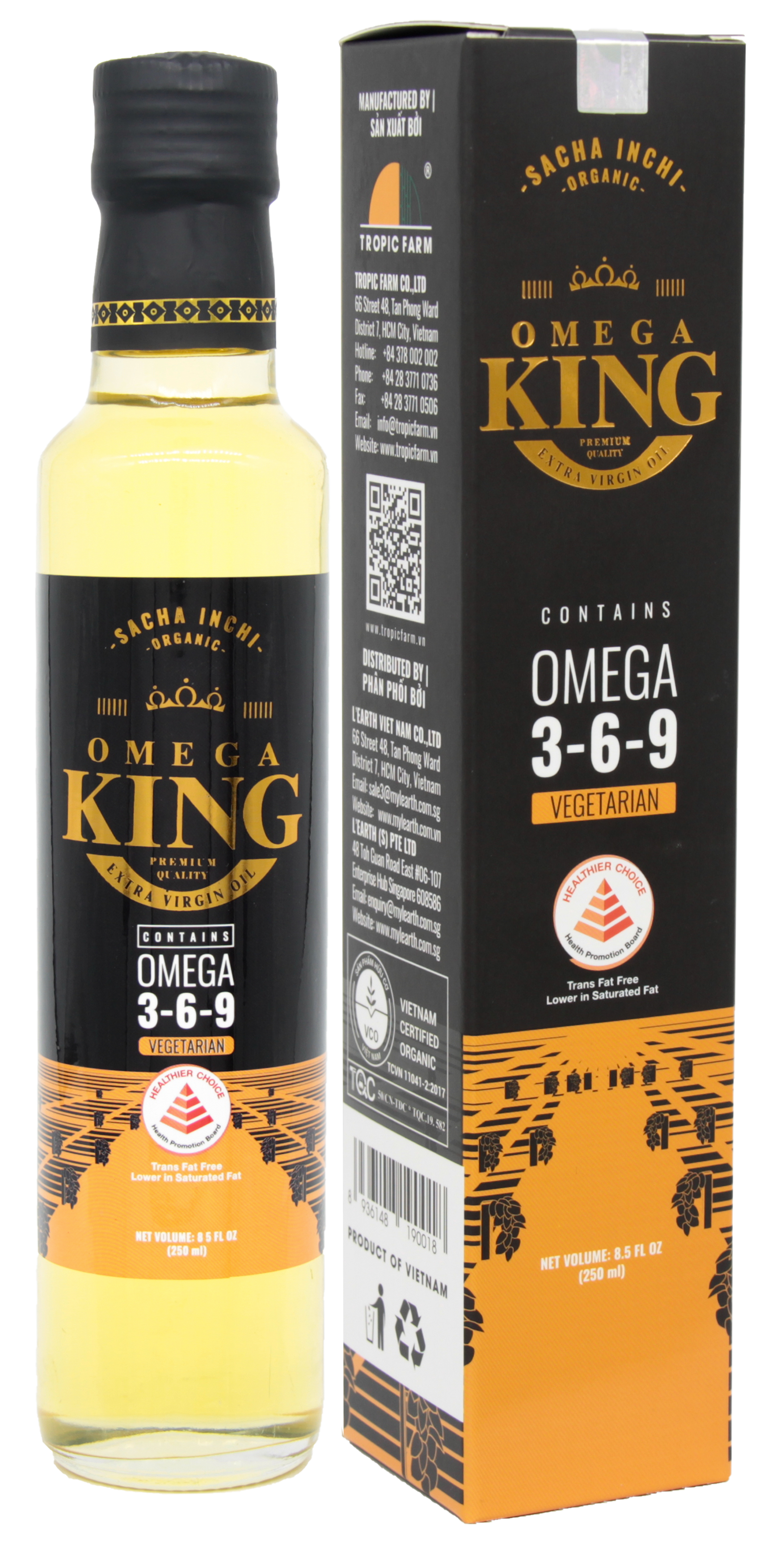 Dầu Sachi Omega King hữu cơ 250ml