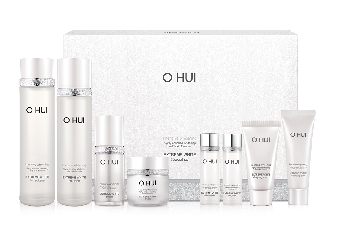 Bộ dưỡng trắng sáng da OHUI Extreme White Set 4pcs