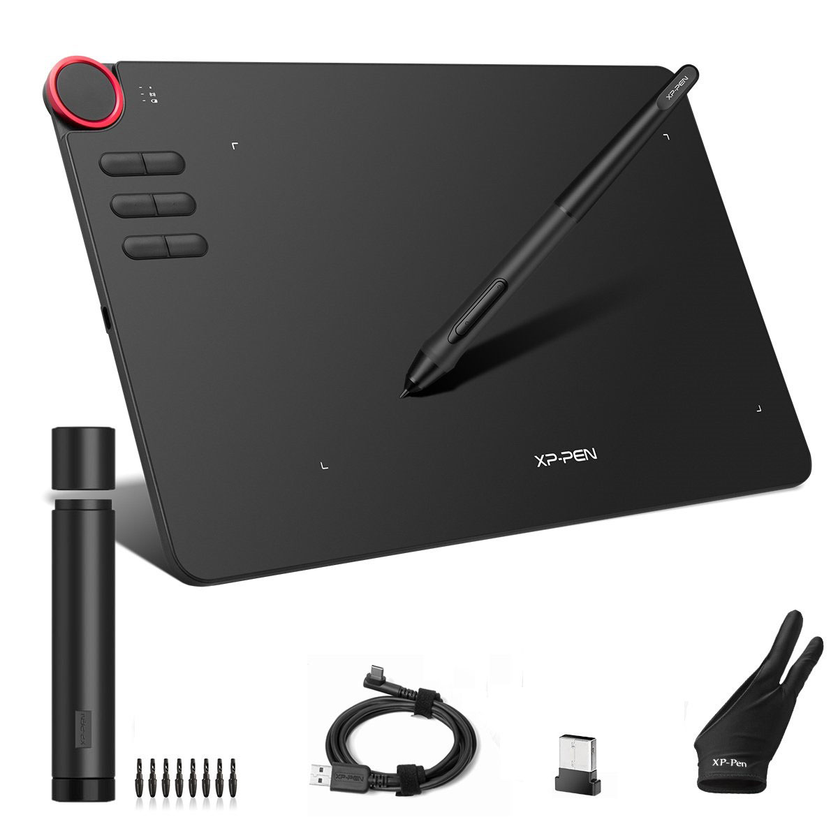 Bảng Vẽ Điện Tử XP-PEN DECO 03 Wireless 10X6 inch Lực Nhấn 8192 Nút Xoay Dial Bề Mặt Chống Xước - Hàng Chính Hãng