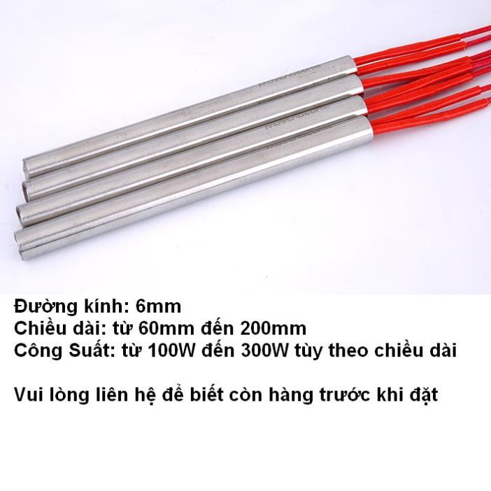 220V_Thanh nhiệt sấy khuôn_Đầu gia nhiệt_Que điện trở_Đầu phát nhiệt