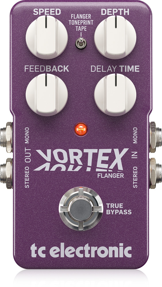 Stompboxes Ghita TC ELECTRONIC VORTEX FLANGER - thiết bị xử lý âm thanh Guitar-Hàng Chính Hãng