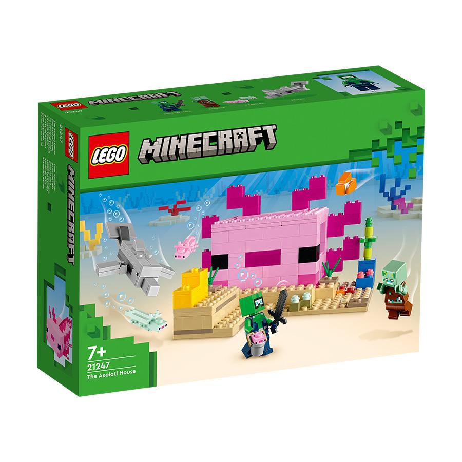 Đồ Chơi Lắp Ráp Ngôi Nhà Cá Axolotl LEGO MINECRAFT 21247 (242 chi tiết)