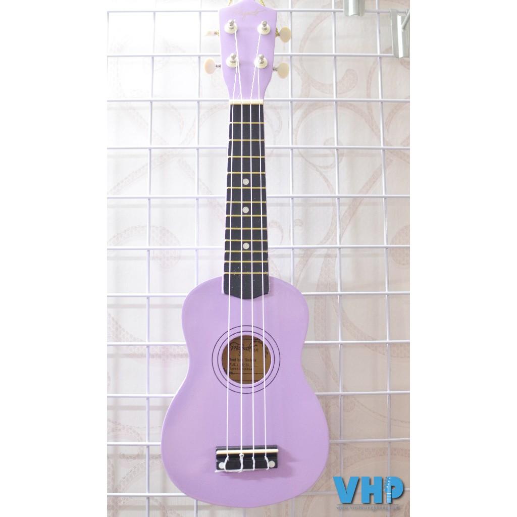 Đàn Ukulele Tím Soprano Magnate 21&quot; tặng bộ phụ kiện