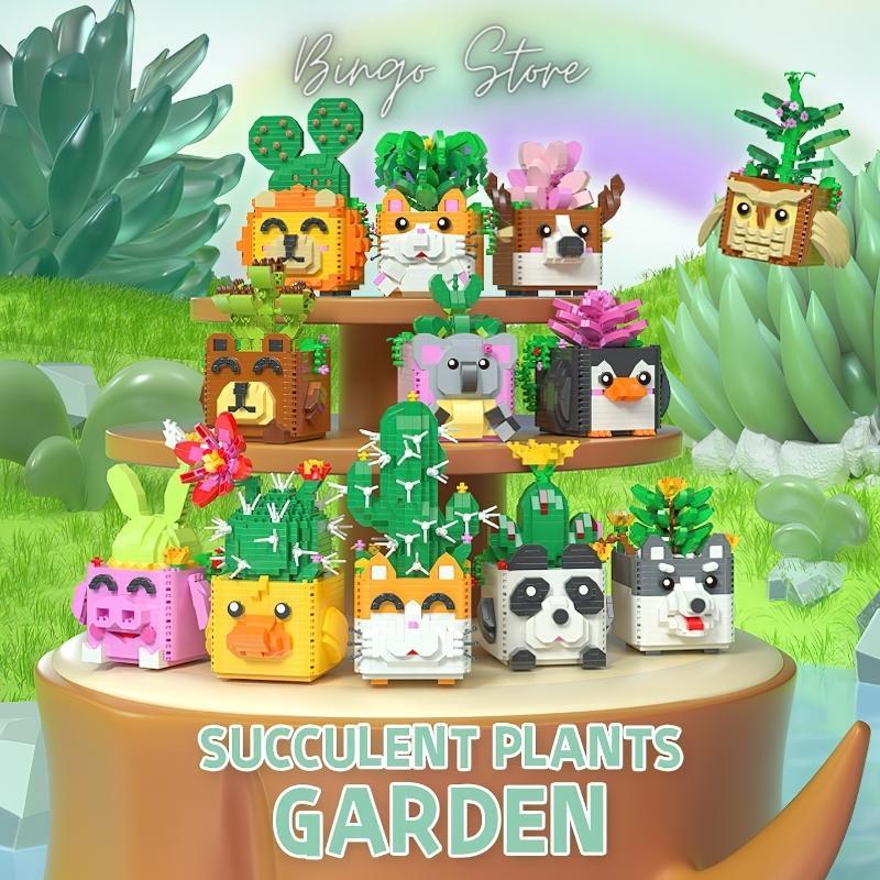 MÔ HÌNH LẮP GHÉP CHẬU CÂY ORANGE CAT 753 CHI TIẾT