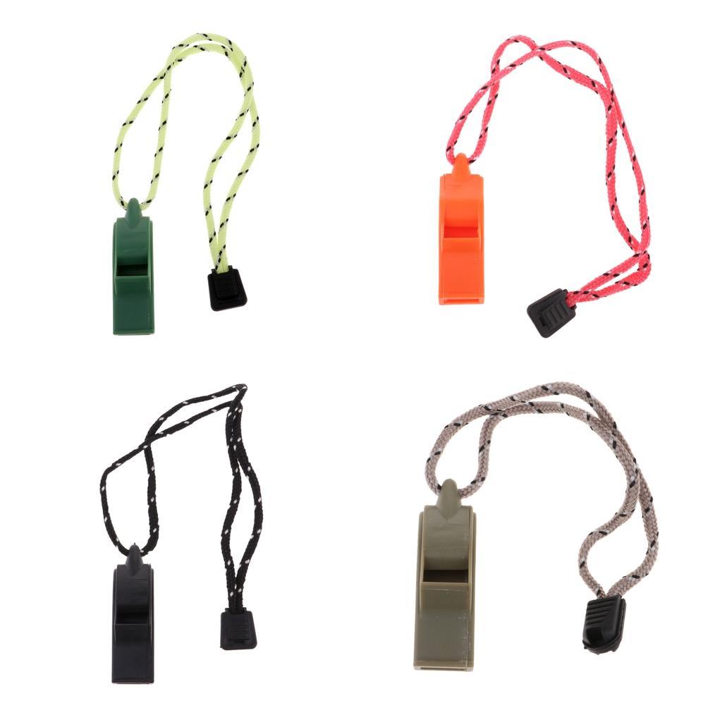 Outdoor High Decibel Camping Emergency Whistle with Hand Strap Hiking Backpacking
