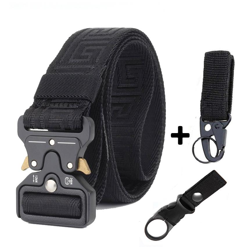 Thật Nylon Cổ Thắt Lưng Nam Có Thể Điều Chỉnh Chiến Thuật Thiết Kế Thắt Lưng Quần Jean Khóa Kim Loại Thể Thao Dây Lưng Đào Tạo Thắt Lưng Nam Đi Bộ Đường Dài
