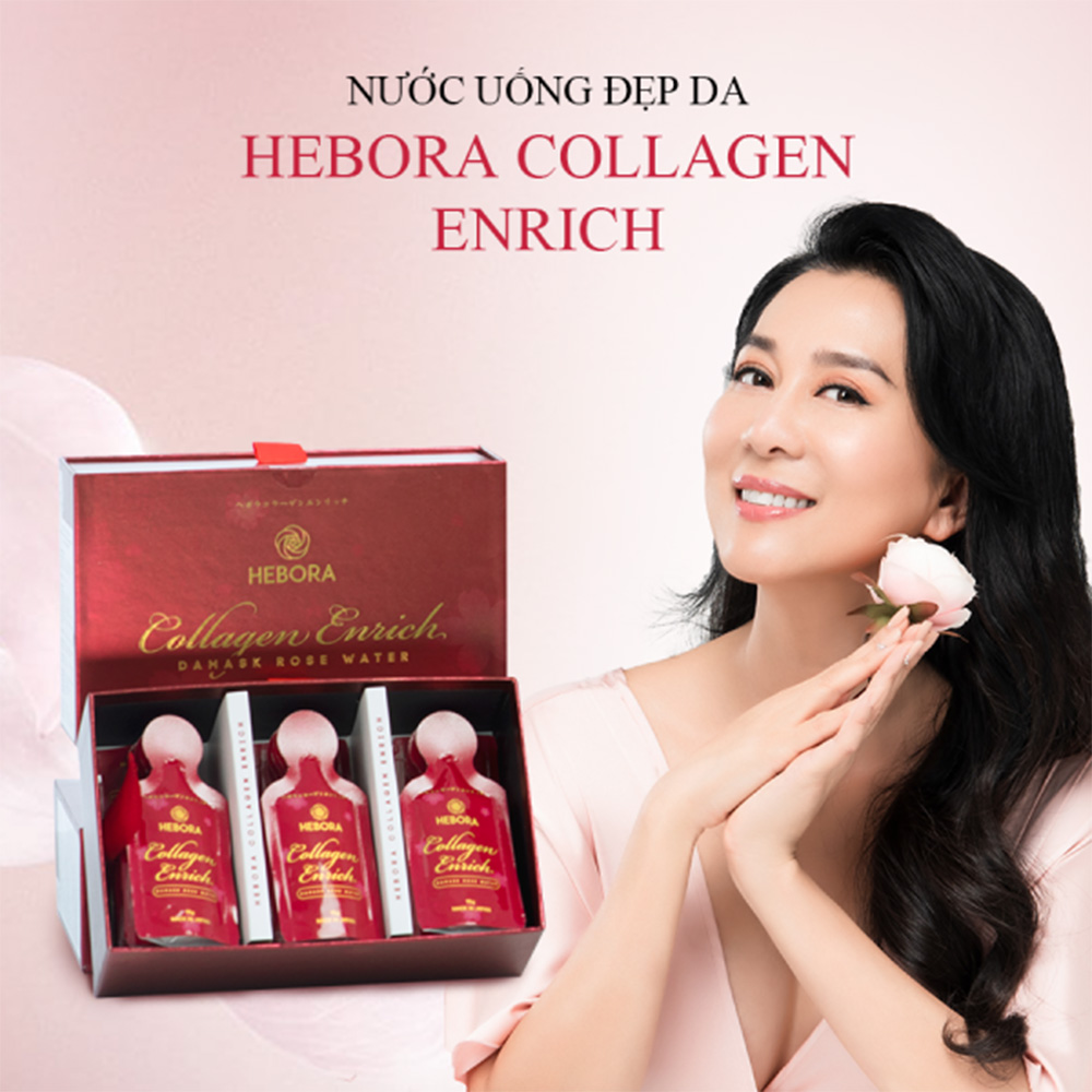 Nước uống Collagen Enrich Hebora 160.000mg (Hộp 28 túi)