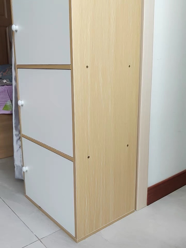 Tủ gỗ đứng để sàn nhiều tầng gỗ MDF nhập khẩu chống phong cách Hàn Quốc tối giản hiện đại