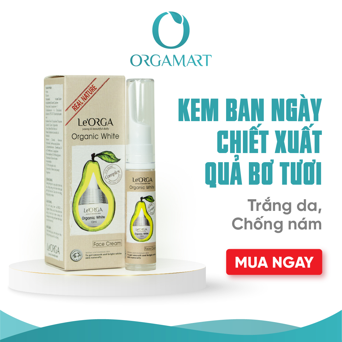 KEM DƯỠNG DA BAN NGÀY LE’ORGA ORGANIC WHITE – SIÊU PHẨM DƯỠNG TRẮNG DA TOÀN DIỆN 3 in 1