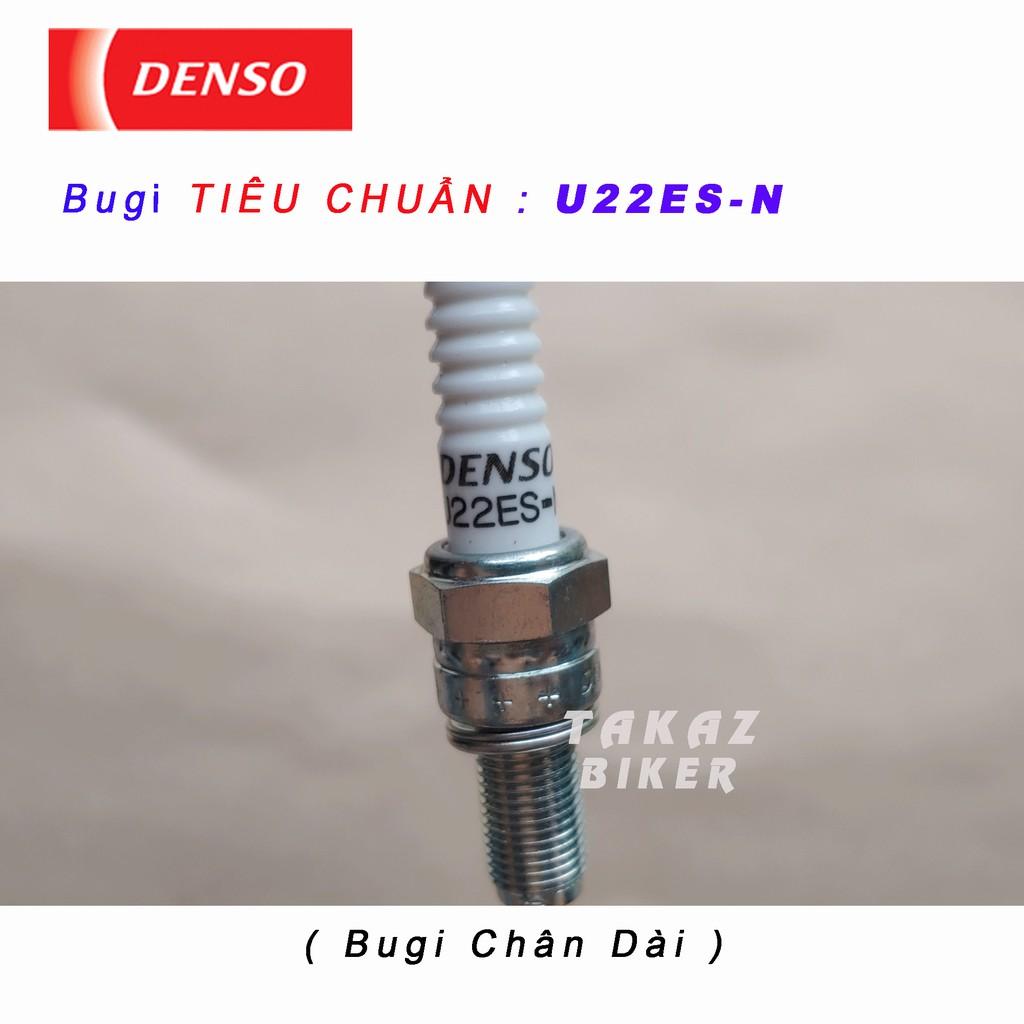 Bugi DENSO TIÊU CHUẨN U22ES-N chân dài SHVN ; SH Mode ; PCX 125 ; Click ; Airblade - Lead 125 ; Vision ; Wave 110