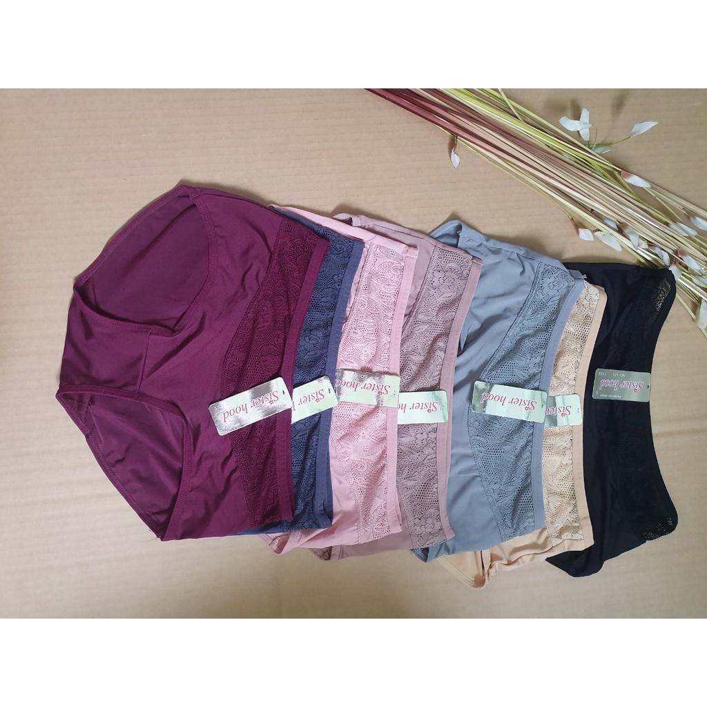 Quần Lót Thái Phối Ren Siêu Bền Free Size từ: 50-60kg, Nhập Khẩu, lưng cao, ôm trọn body, hông đầy đặn, chất