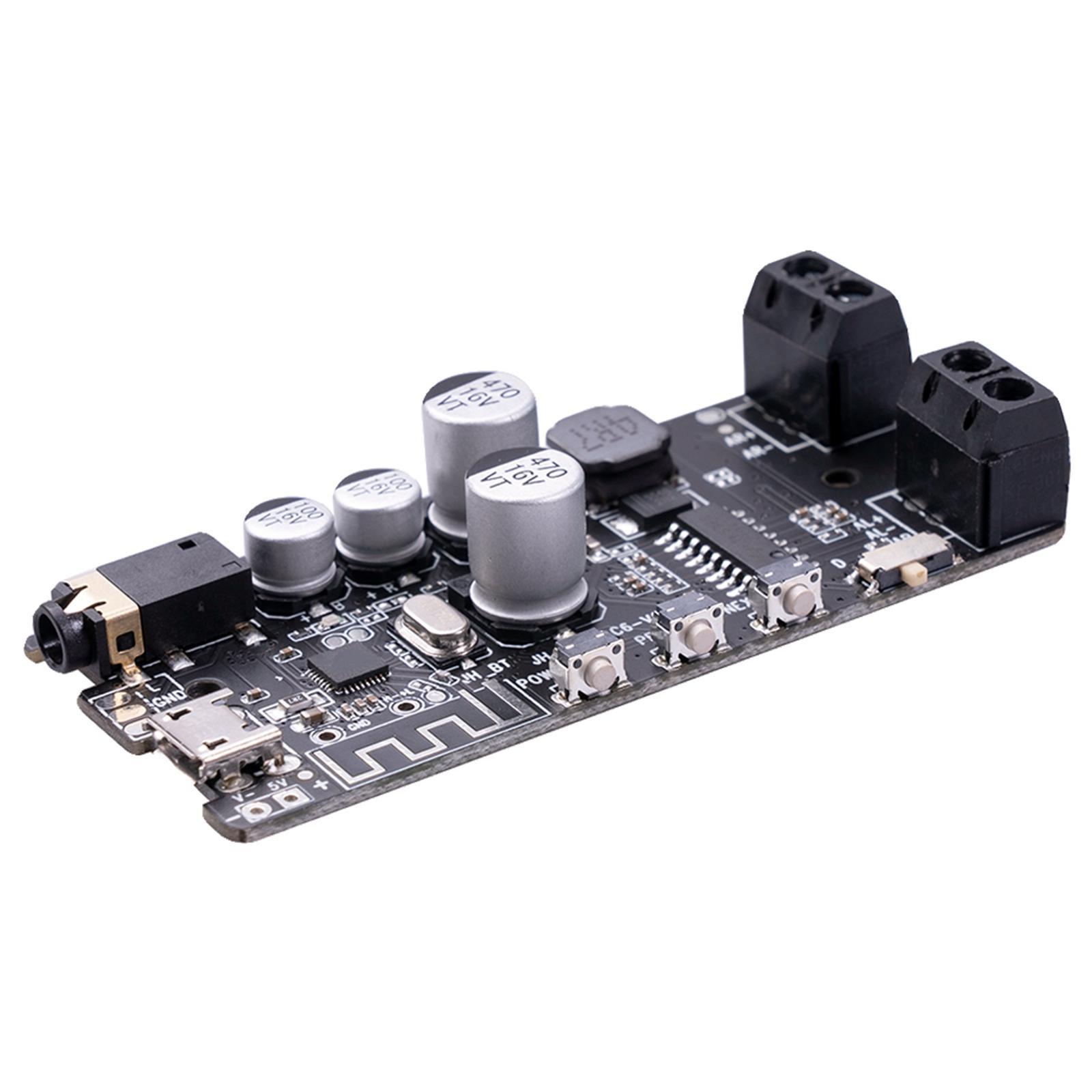 Bluetooth 5.0 Amplifier Board Mini 2x5W Easy Installation Stereo for