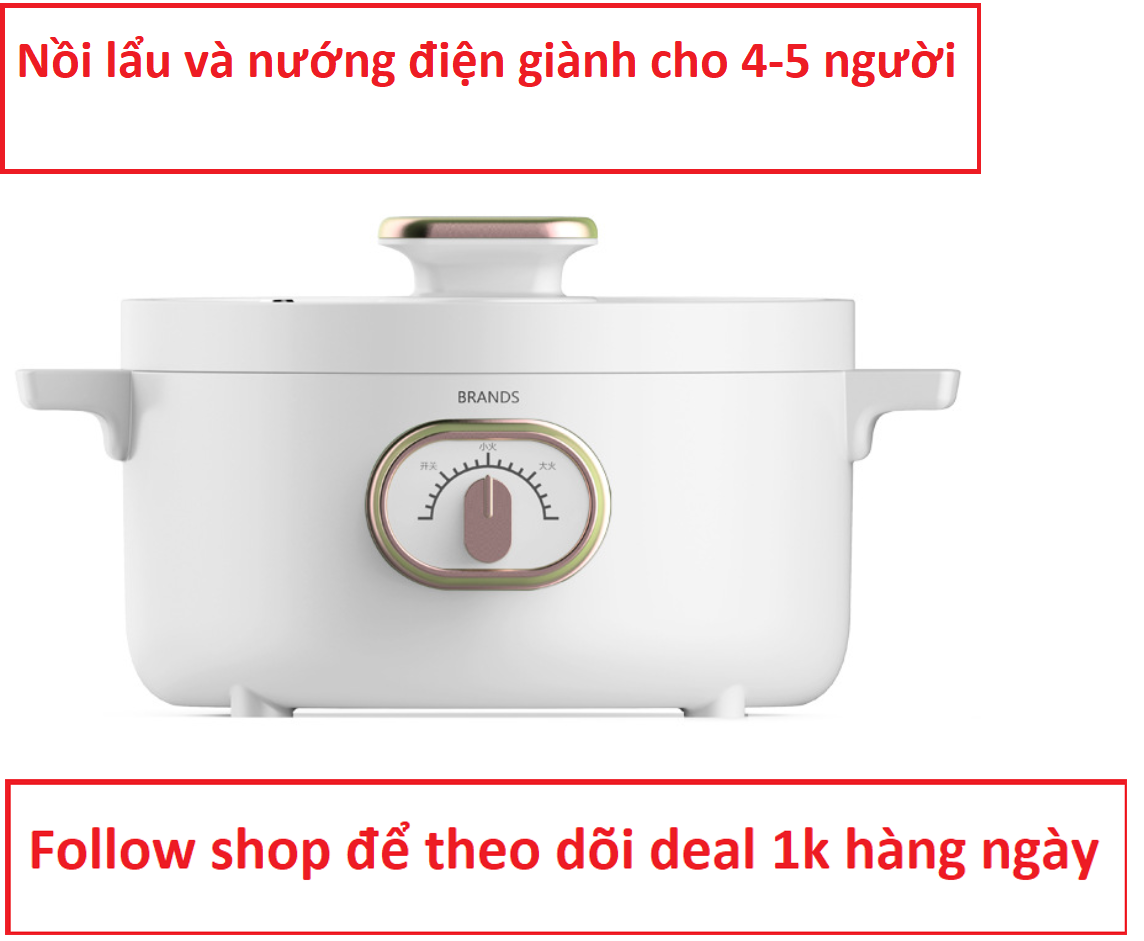 Nồi Lẩu Nướng Dành Cho Gia Đình 4-5 Người Chống Dính Cực Tốt