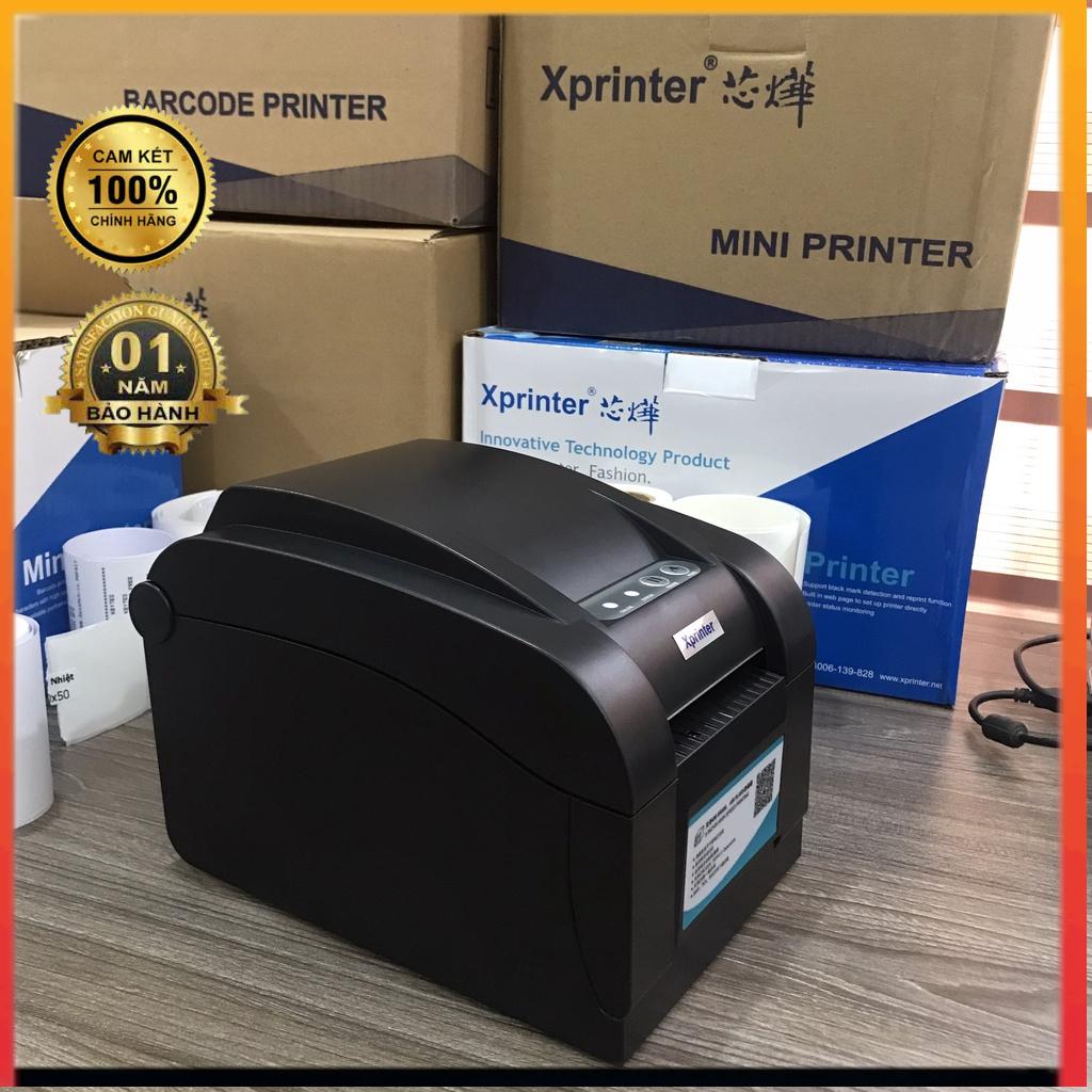Máy in mã vạch ,máy in đơn hàng, máy in tem Xprinter XP 350BM -tốc độ in 152mm/s-