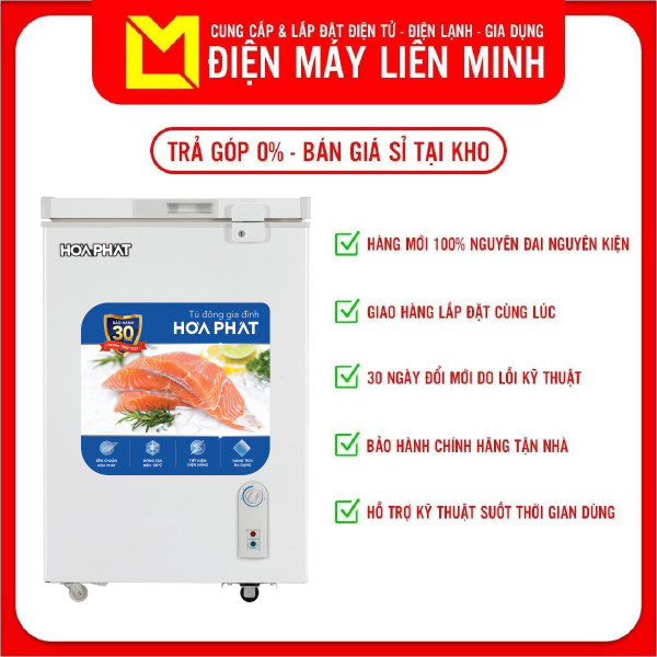 Tủ đông Hòa Phát 107 lít HPF AN6107 - Hàng chính hãng (chỉ giao HCM)