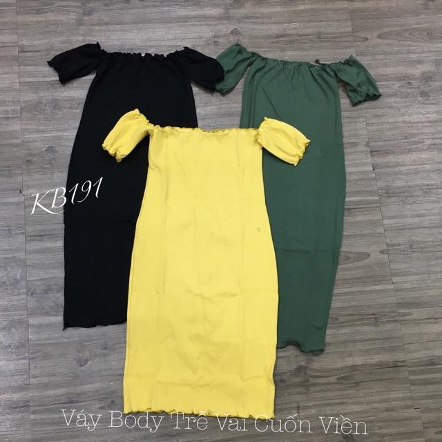 Váy body trễ vai