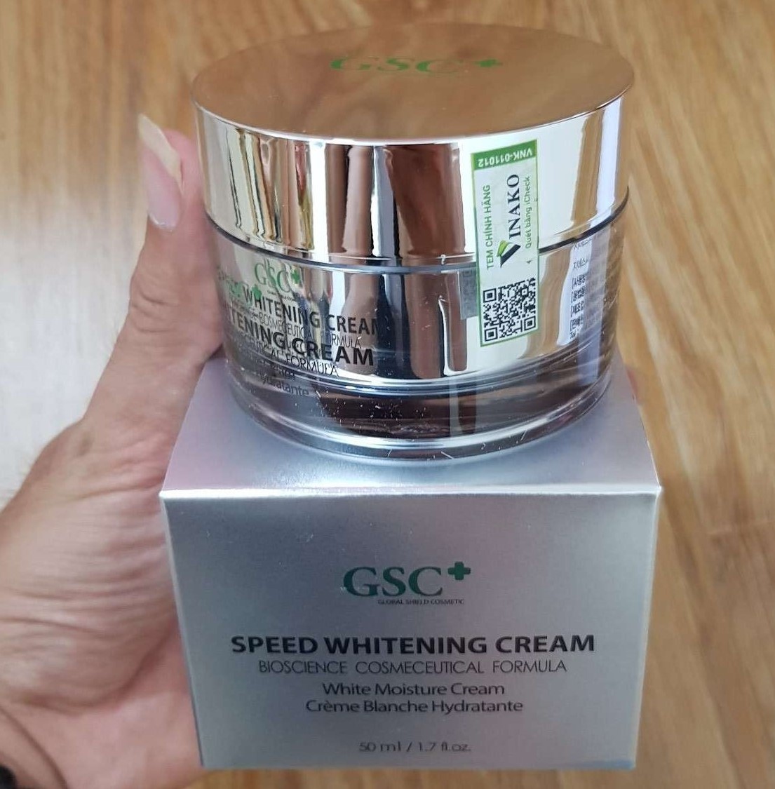 Kem làm trắng nhanh GSC Speed whitening cream, Hỗ trợ t r ị nám, tàn nhang hiệu quả, cân bằng sắc tố da, An toàn cho mọi loại da, hoàn toàn không kích ứng