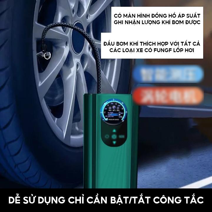 Máy Bơm Điện Dùng Cho Xe Ô Tô Có Dây Nối Dài 1.2 Mét