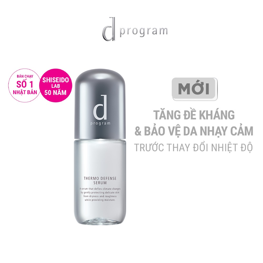 Serum dưỡng da bảo vệ chuyên sâu d program Thermo Defense Serum 40ml - Tặng Sữa Rửa Mặt d program Tạo Bọt Dưỡng Da 120g