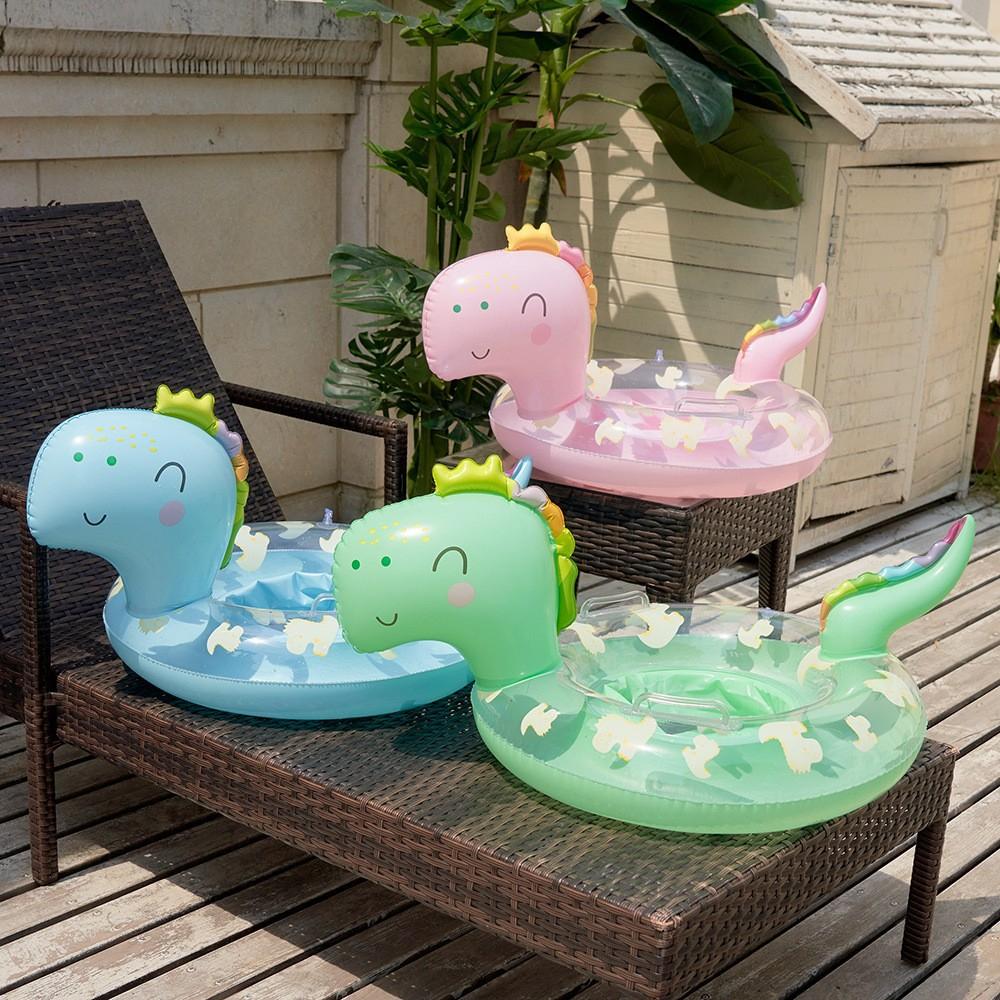 Phao Bơi Chống Lật Cho Bé 1-5 Tuổi Mẫu Khủng Long - Hồng