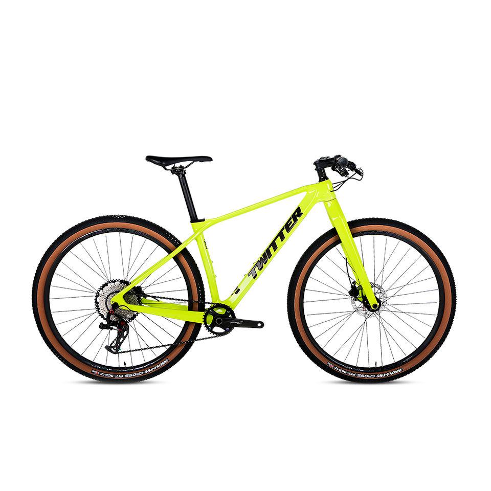 Hot Bán Twitter M6 Xe Đạp 29 Inch 27.5Inch MTB Phanh Đĩa Qua Trục F15×110_R12×148mm SUNSHINE-12S Sợi Carbon Xe Đạp Leo Núi Color: White Size: 29-17 Number of speeds: RS-12S