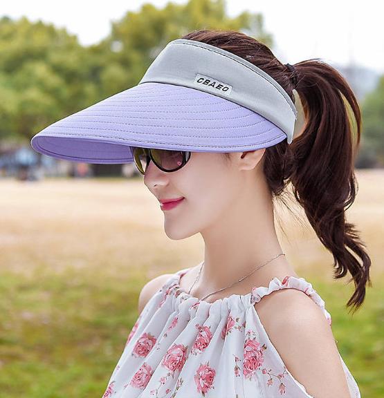 Mũ rộng vành chống nắng chống uv nửa đầu thời trang cao cấp