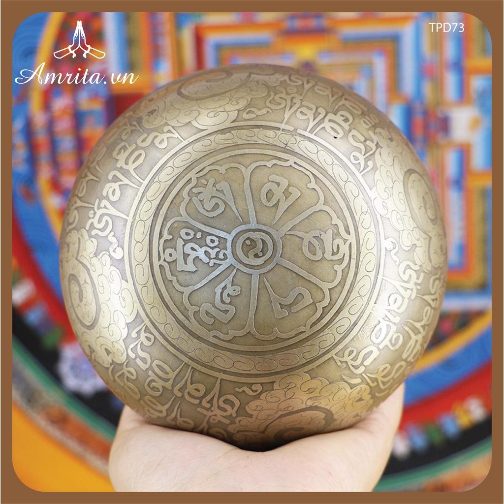 Chuông xoay Nepal - Chuông xoay tây tạng Chuông bát xoay Nepal Tây Tạng đường kính 9.5-14.5cm kèm dùi mộc - Singing Bowl