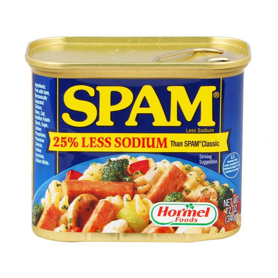 Thịt Hộp Hormel Spam Less Sodium 340g