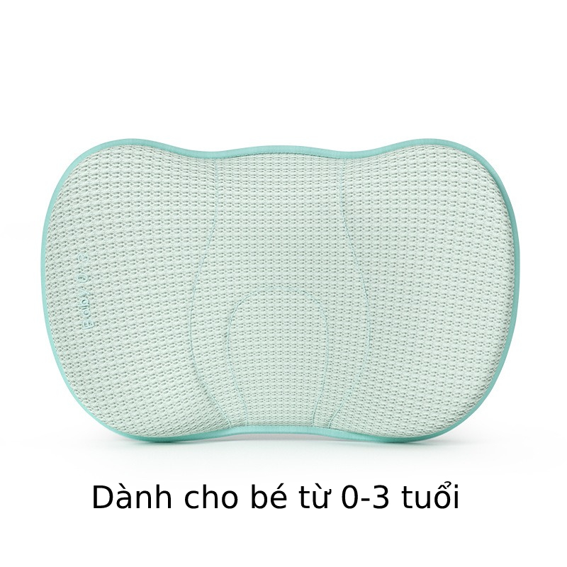 Gối cao cấp làm từ Memory Foam chống méo đầu, nghẹo cổ cho trẻ em từ 0-3 tuổi