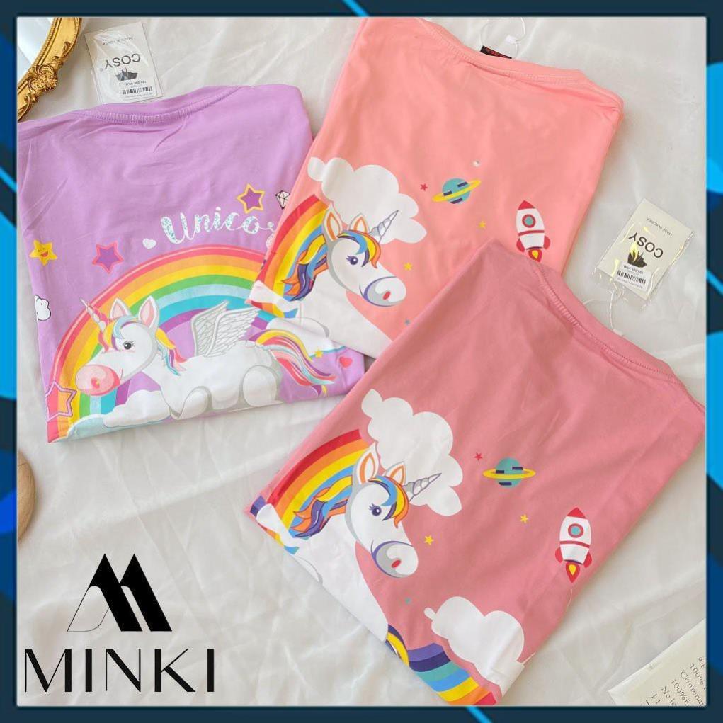 ÁO THUN PONY CHO NỮ- Chất liệu Thun nhập khẩu - Hai màu Tím và Hồng