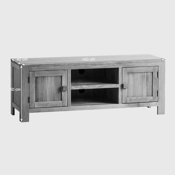 Tủ TV 2 Cánh Oakdale Gỗ Sồi Ibie LV2DALO (140 x 42 cm)