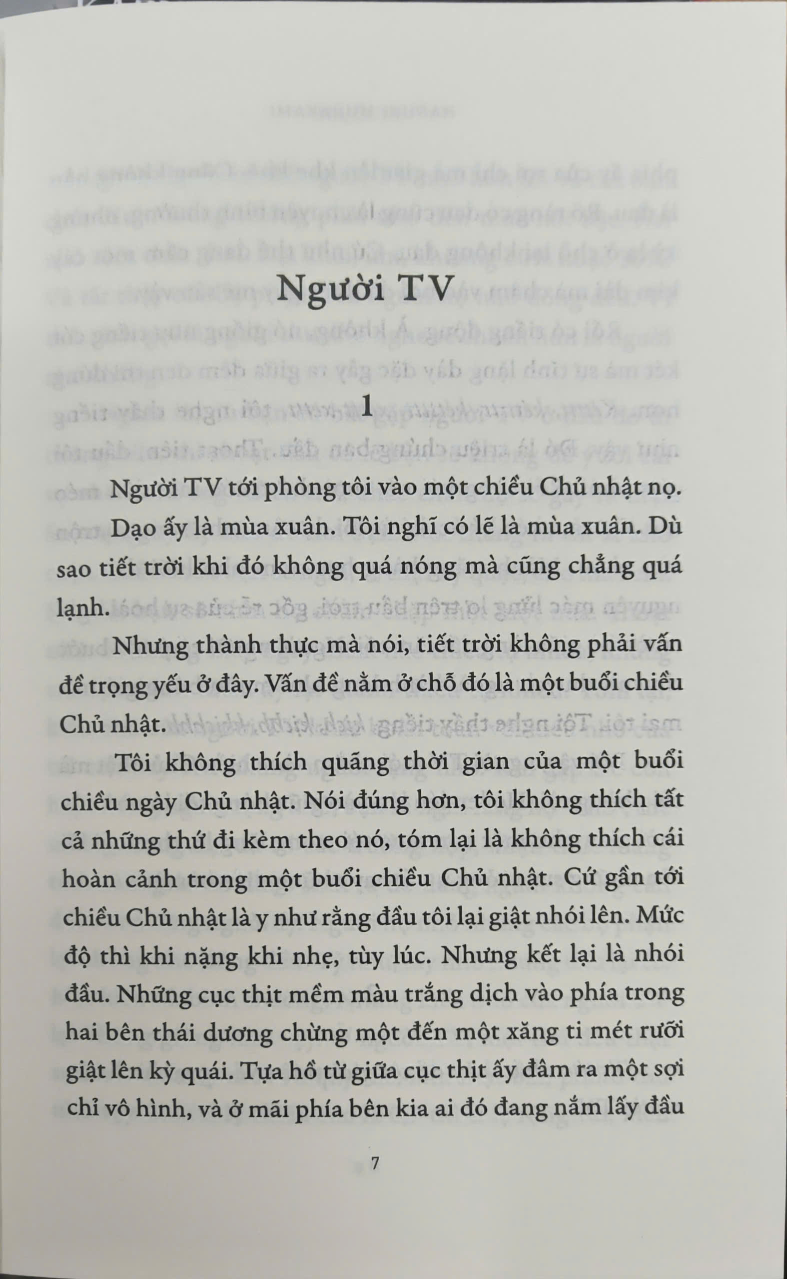 Sách - Người TV (Haruki Murakami) (Nhã Nam Official)