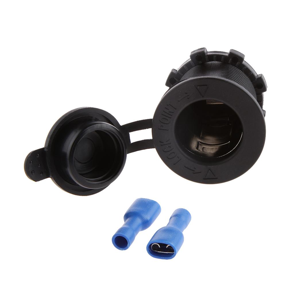 DC 12 V-24 V Chống Thấm Nước Nhẹ Hơn Ổ Cắm Điện Cho Xe Ô Tô Xe Máy