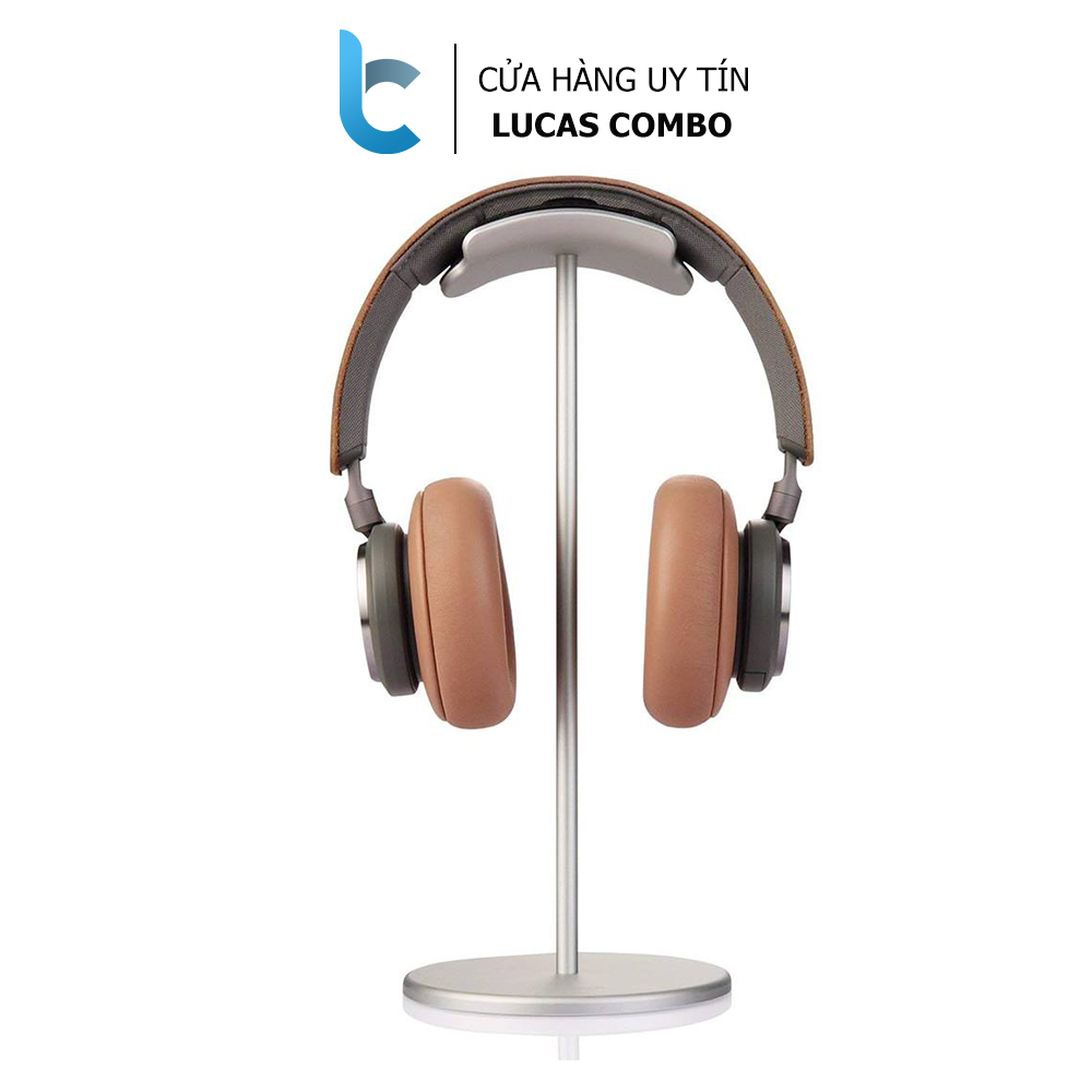 Kệ nhôm để tai nghe Headphone đầu bọc da vòm Crossline - Hàng chính hãng