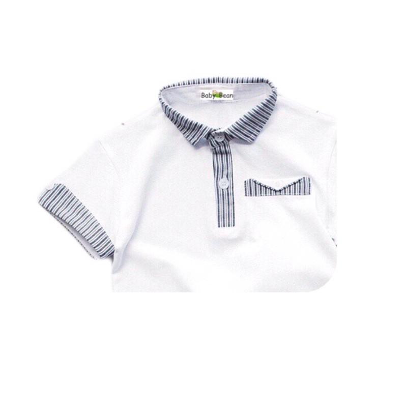 Bộ Đồ Thun Cotton in Hình, Chữ & Túi Đắp Bé Trai BabyBean