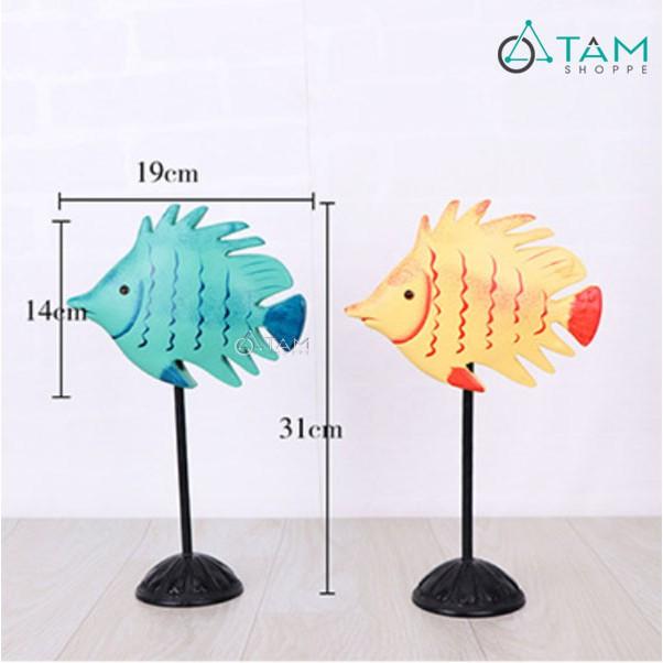 Cá gỗ trang trí có chân đế CG03