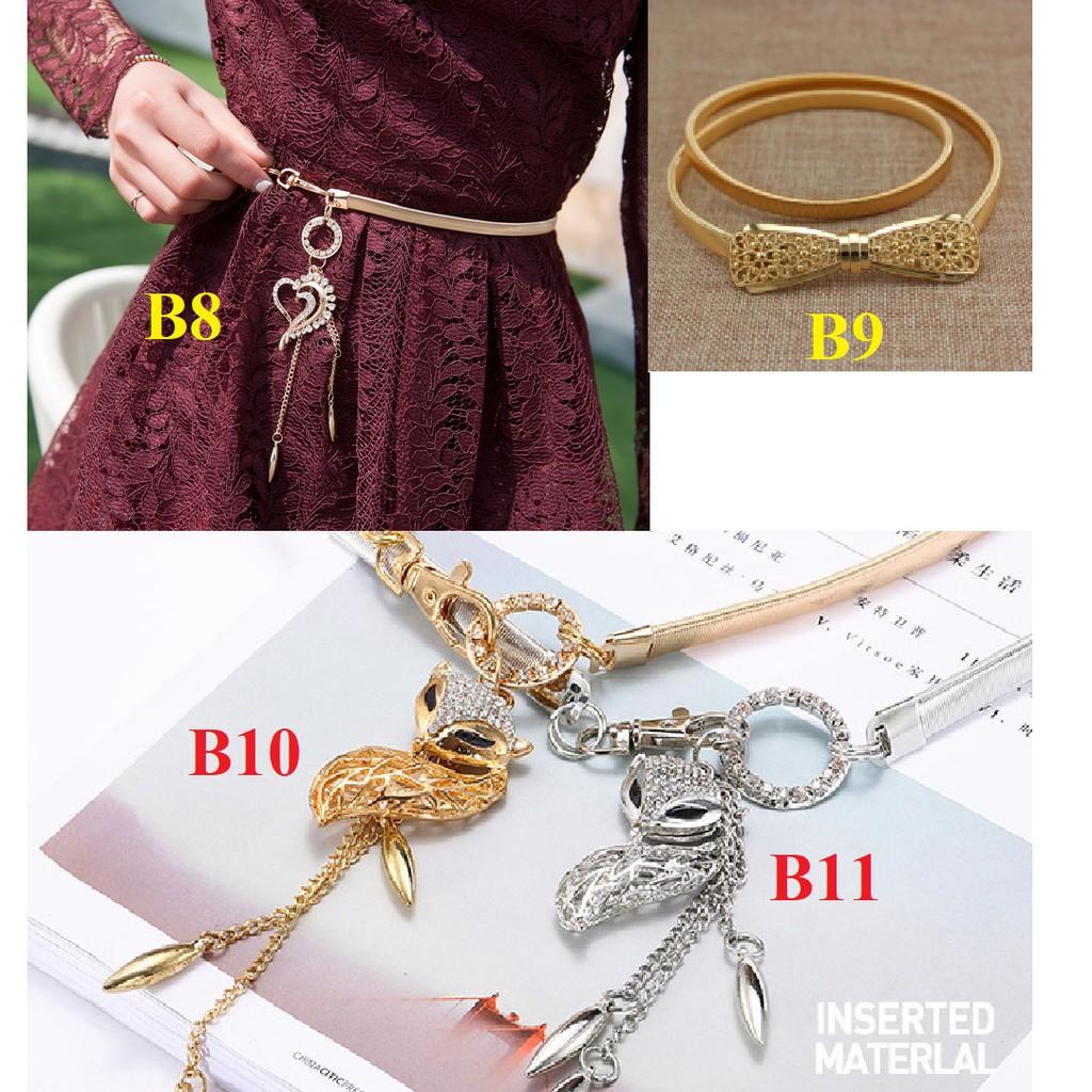 10 mẫu Belt lá, đính đá.... Đai váy cá tính