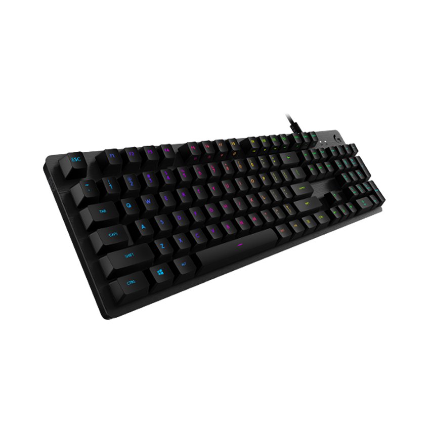 Bàn phím game cơ học Logitech G512 - RGB Lightsync, 3 loại GX Switch, vật liệu cải tiến, cổng USB 2.0 - Hàng chính hãng - GX BLUE/CLICKY