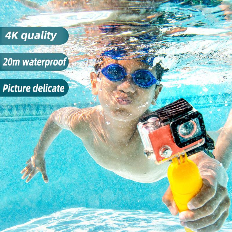Phiên bản toàn cầu Máy ảnh thể thao Seabird 4K/30 Khung hỗ trợ Đi xe Lặn SDIO3.0 Máy ảnh thông minh truyền tốc độ cao