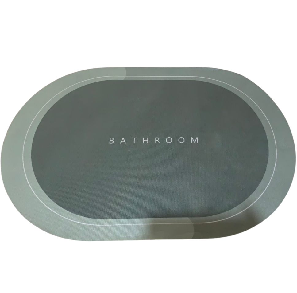 Thảm Lau Chân BathRoom Tròn - Hàng  Chính Hãng