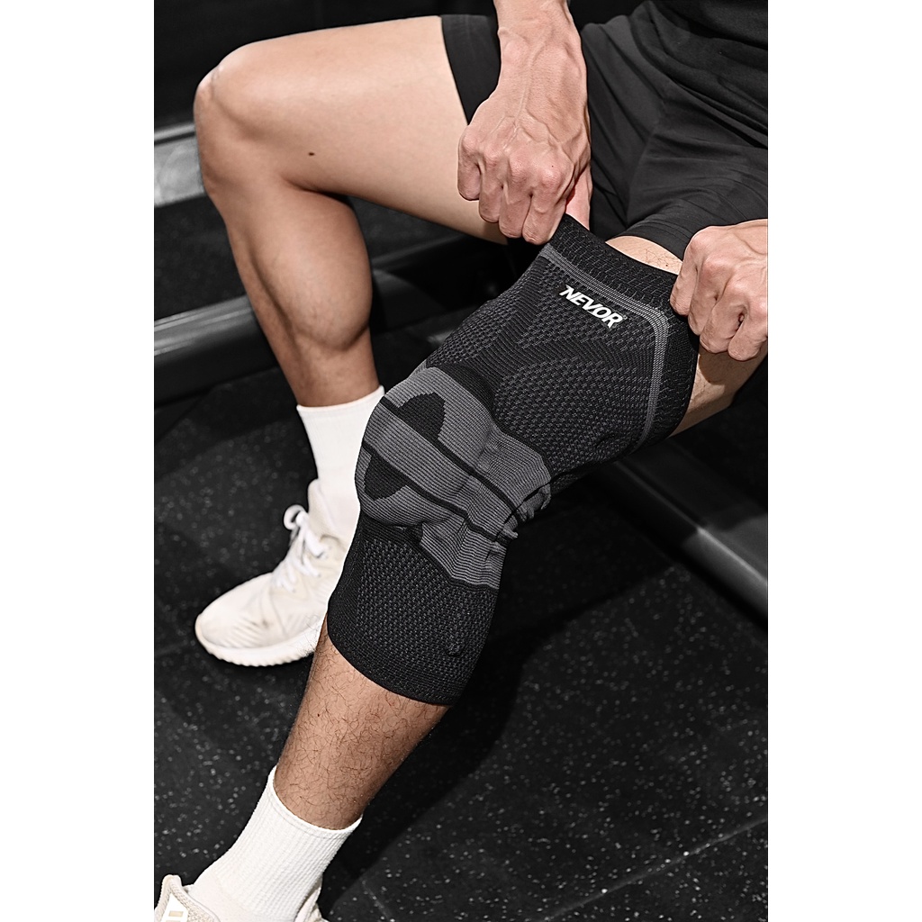 Bó gối thể thao Nevor BDG09 giảm đau, phòng tránh chấn thương dây chằng sử dụng cho gym, bóng đá, bóng rổ, chạy bộ...