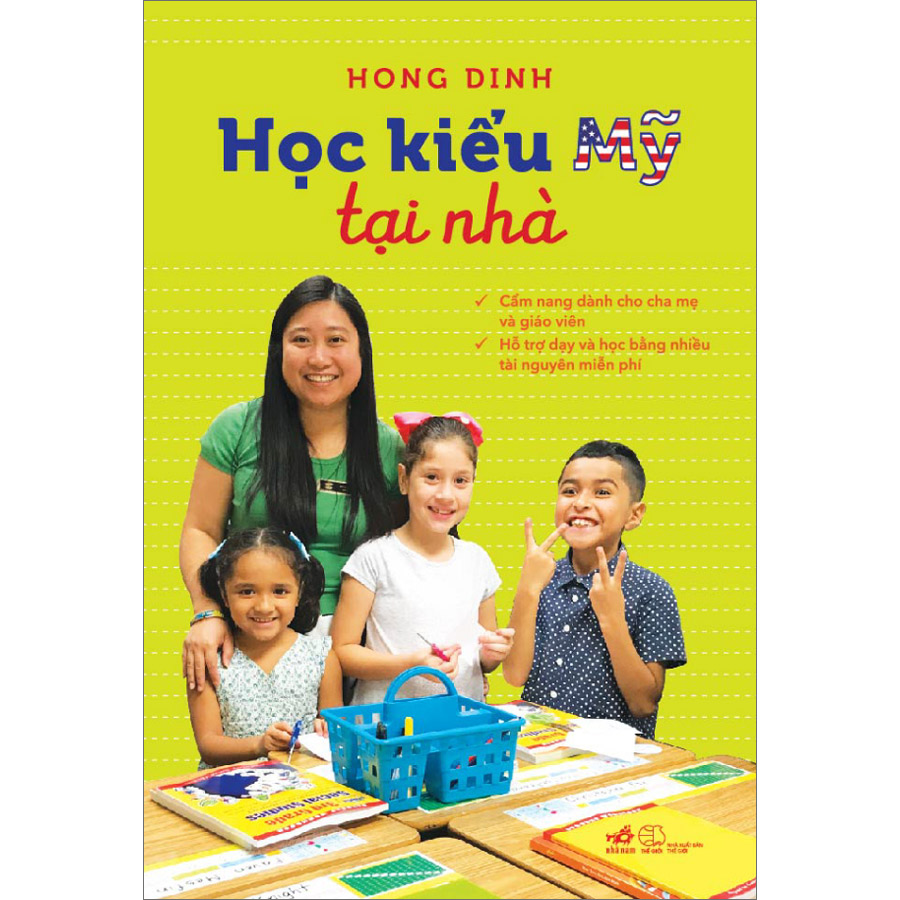 Combo 2 Cuốn &quot;Hong Dinh&quot;: Học Kiểu Mỹ Tại Nhà + Học Stem Kiểu Mỹ Tại Nhà