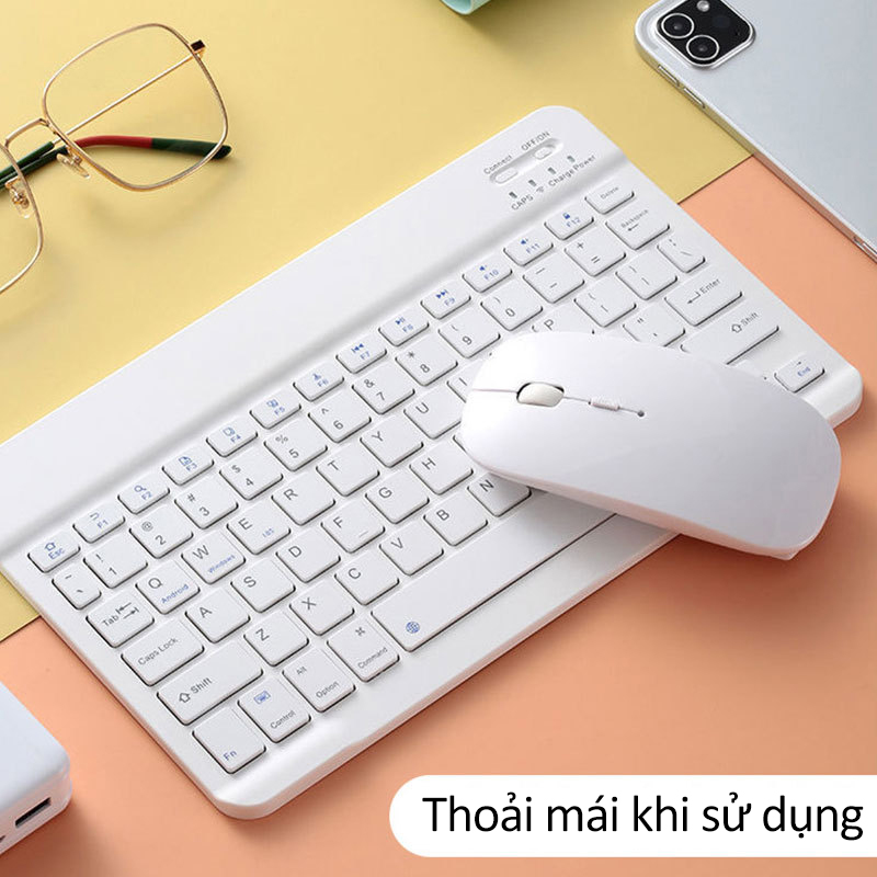 Bộ bàn phím bluetooth không dây mini, thoải mái, tiện dụng -D1435