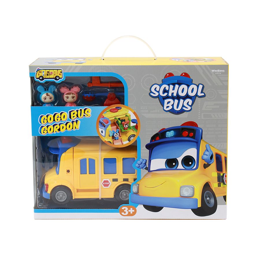 Đồ Chơi GOGOBUS Bộ Playset Xe Buýt Đến Trường Gogo Bus YS3023A